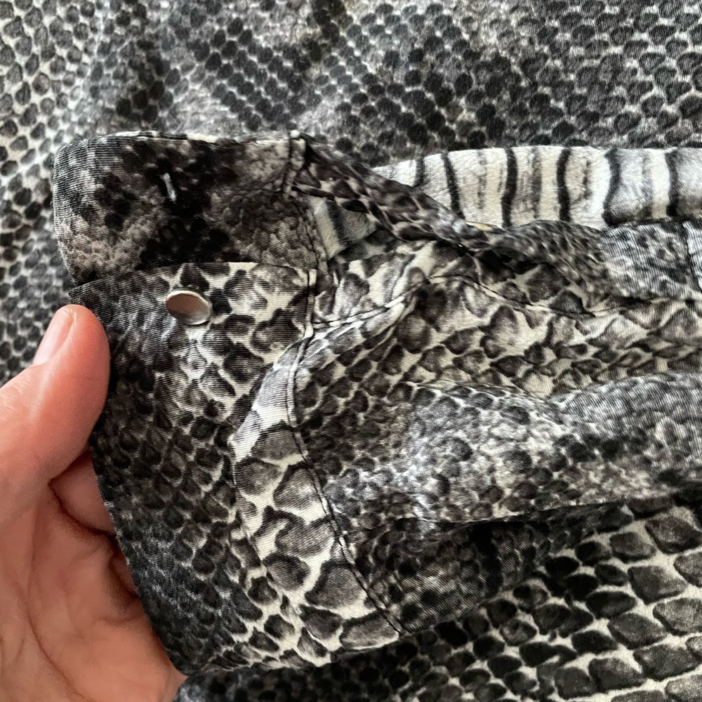 Rebecca Taylor Python Zipper Shoulder Blouse - image 5